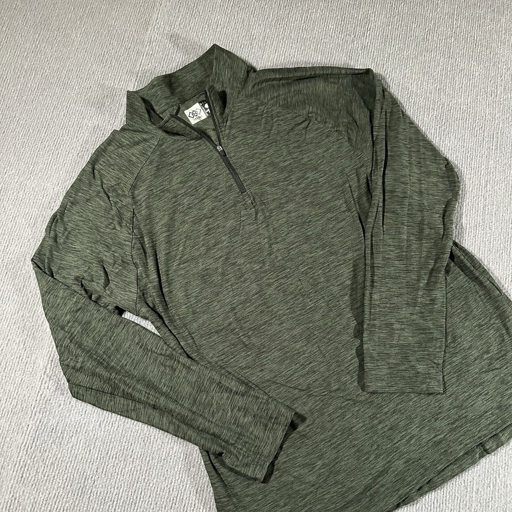 Legend Breathe Mens XL Green Sweater Shirt Long Sleeve Activewear‎